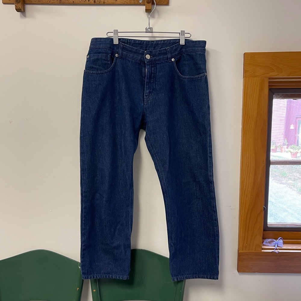 Maison Margiela Crop Mid Rise Denim Jeans